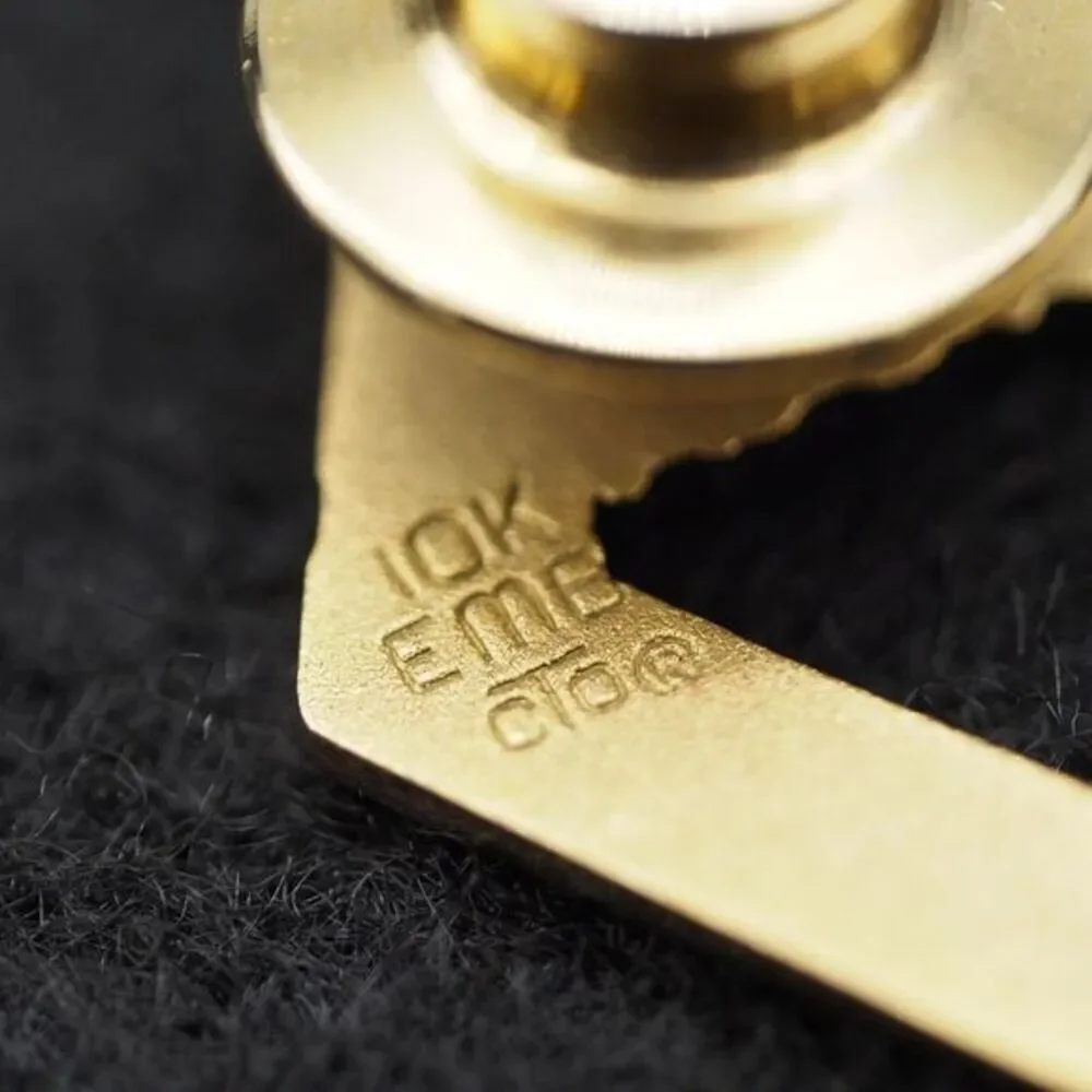 OC Tanner 10k Gold Brother Pin Tie Tack VTG